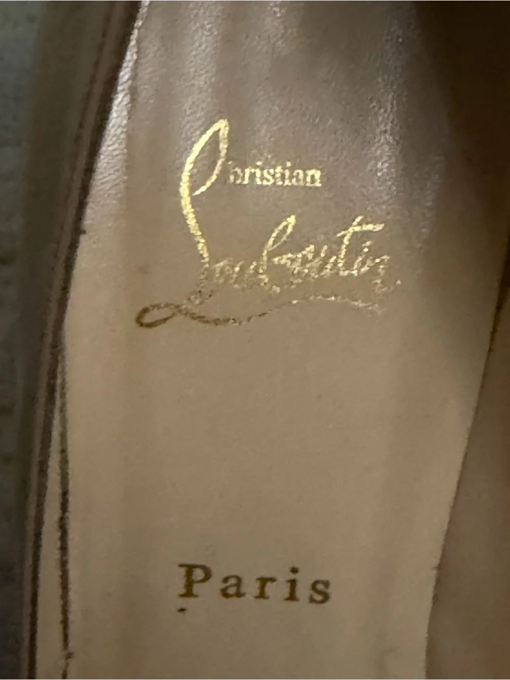 Christian Louboutin sleek nude